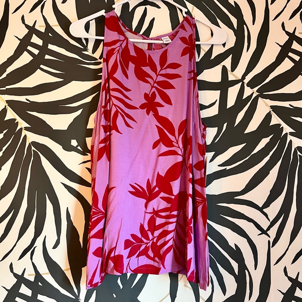 Old Navy Tropical Print Tank Palm Beach
